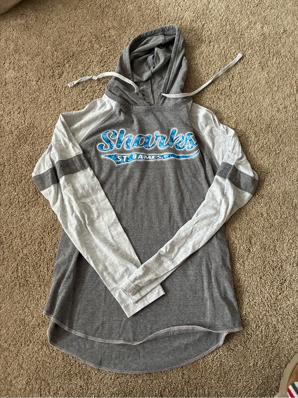 Sharks St. James Gray Hooded Sweatshirt